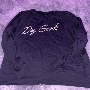 Dry goods, charcoal crewneck size Small
